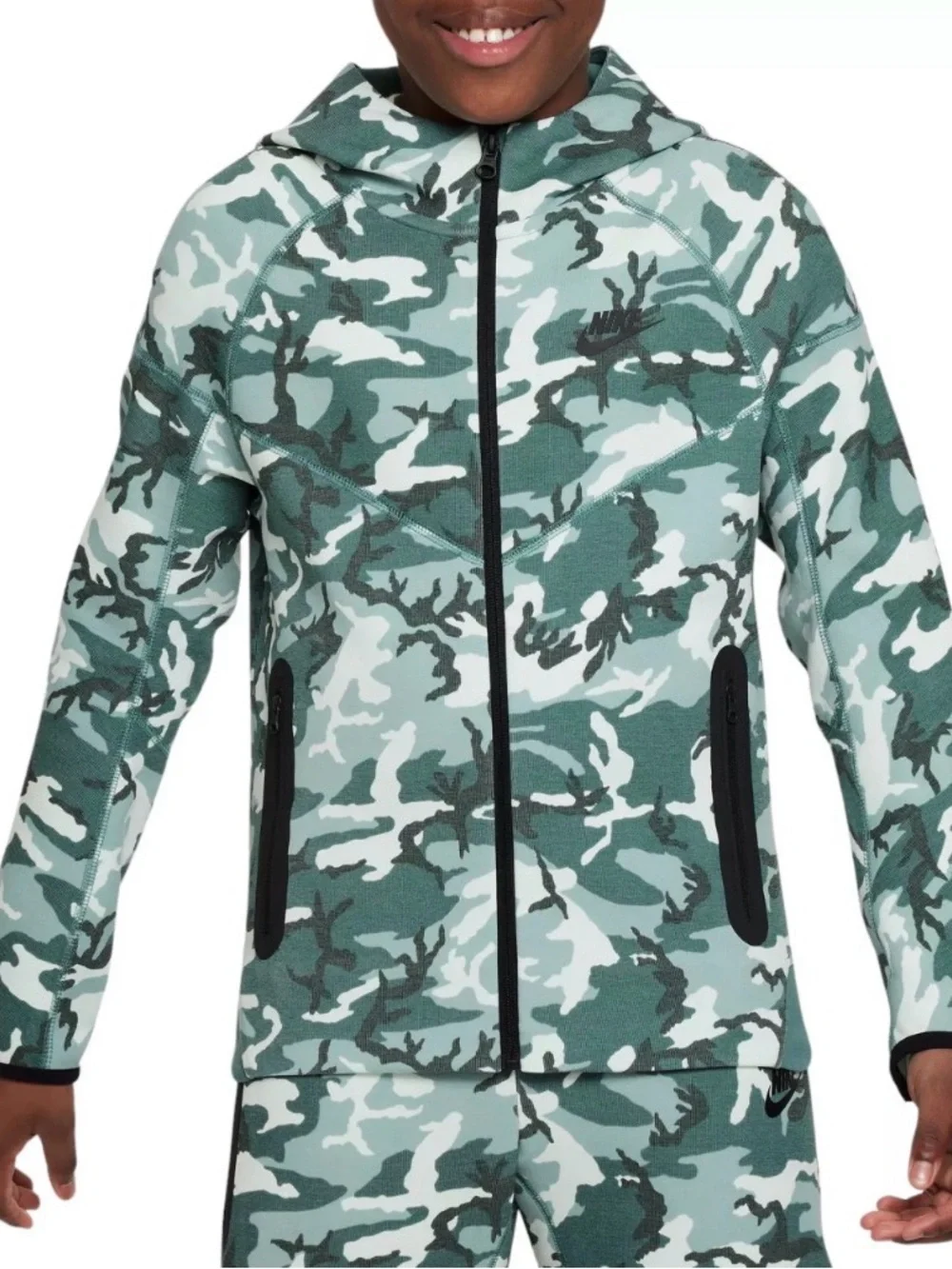 Nike Youth Sportswear Tech Fleece Camo Full-Zip Hoodie